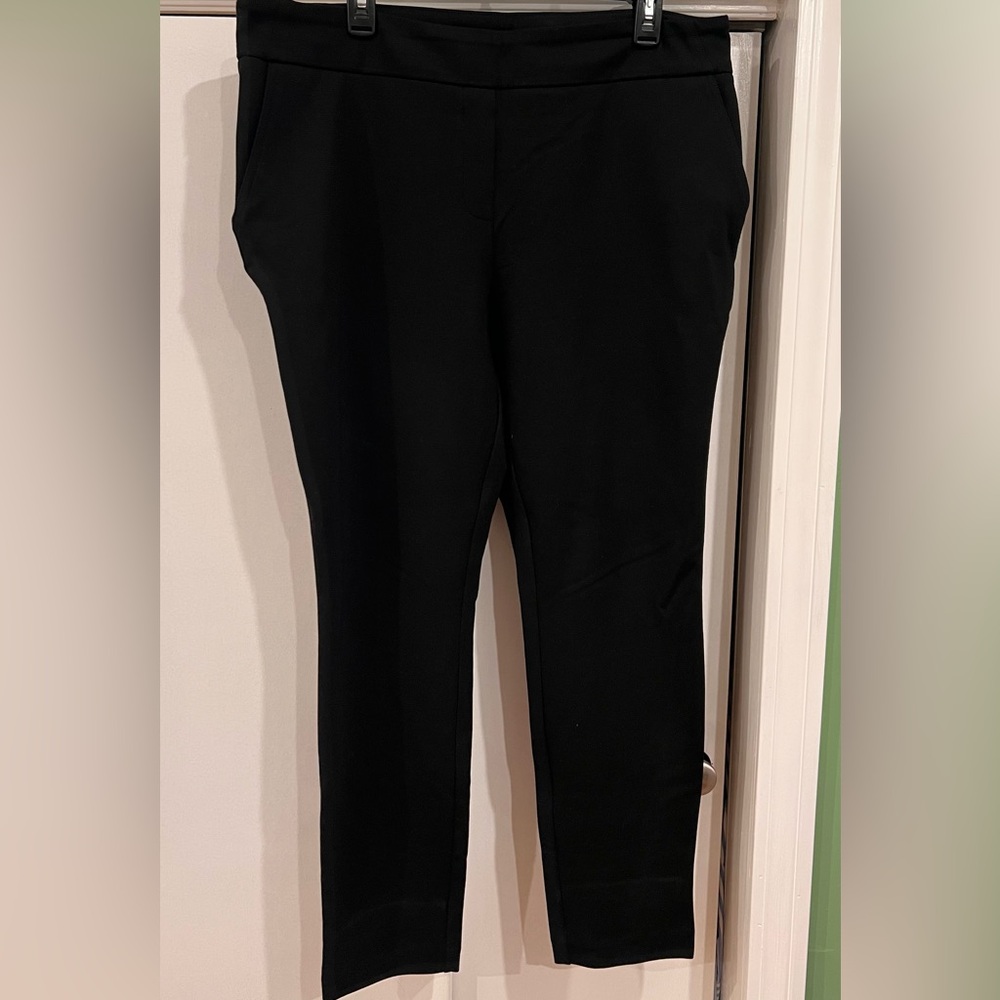 Dalia Black Built-in tummy control panel Pull On Pants